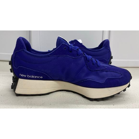 NEW W/O BOX Men New Balance 327 suede royal blue shoes sneakers MS327GA, 8.5